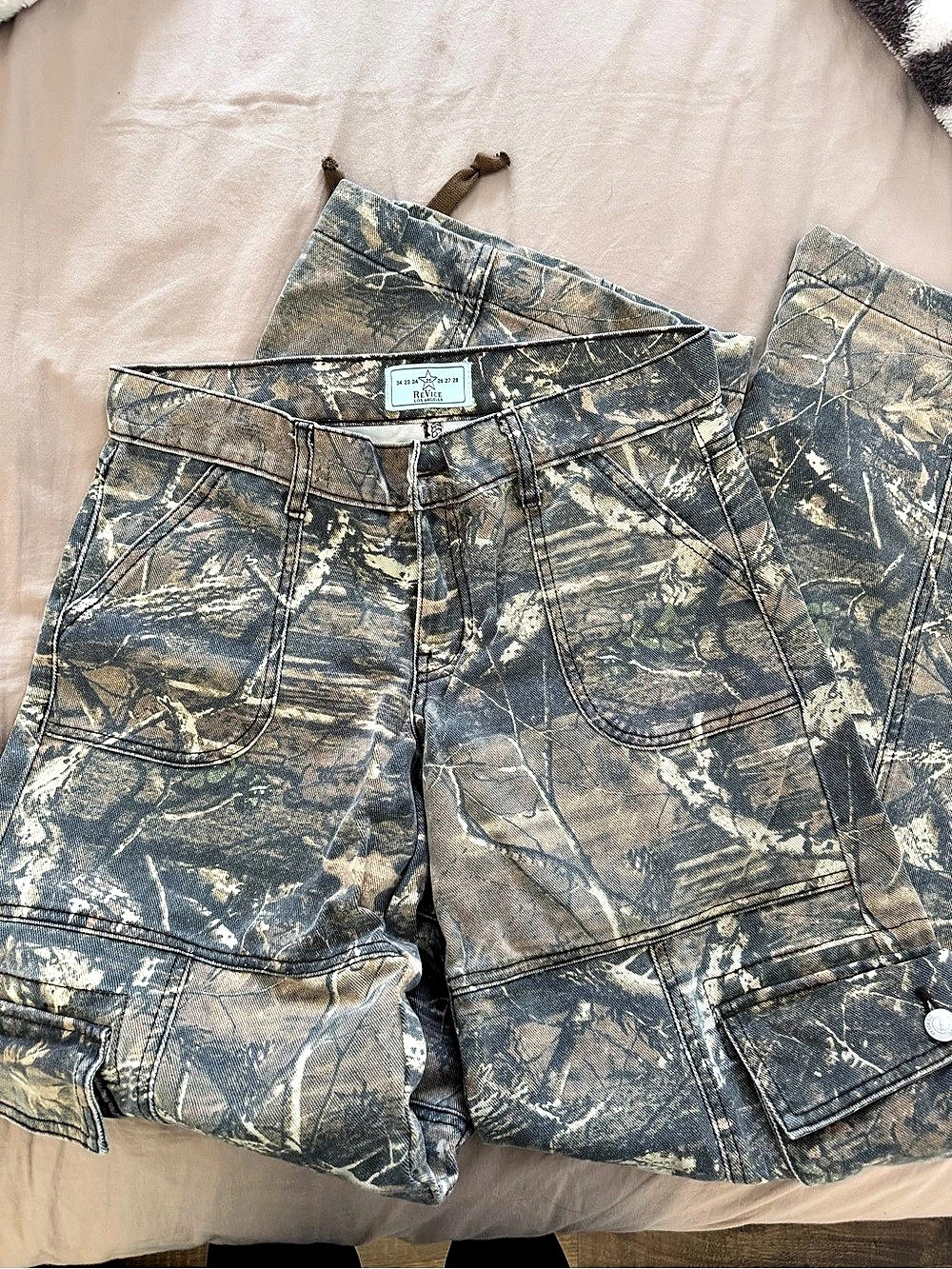 Revice Cargo Pants Camo Size 25